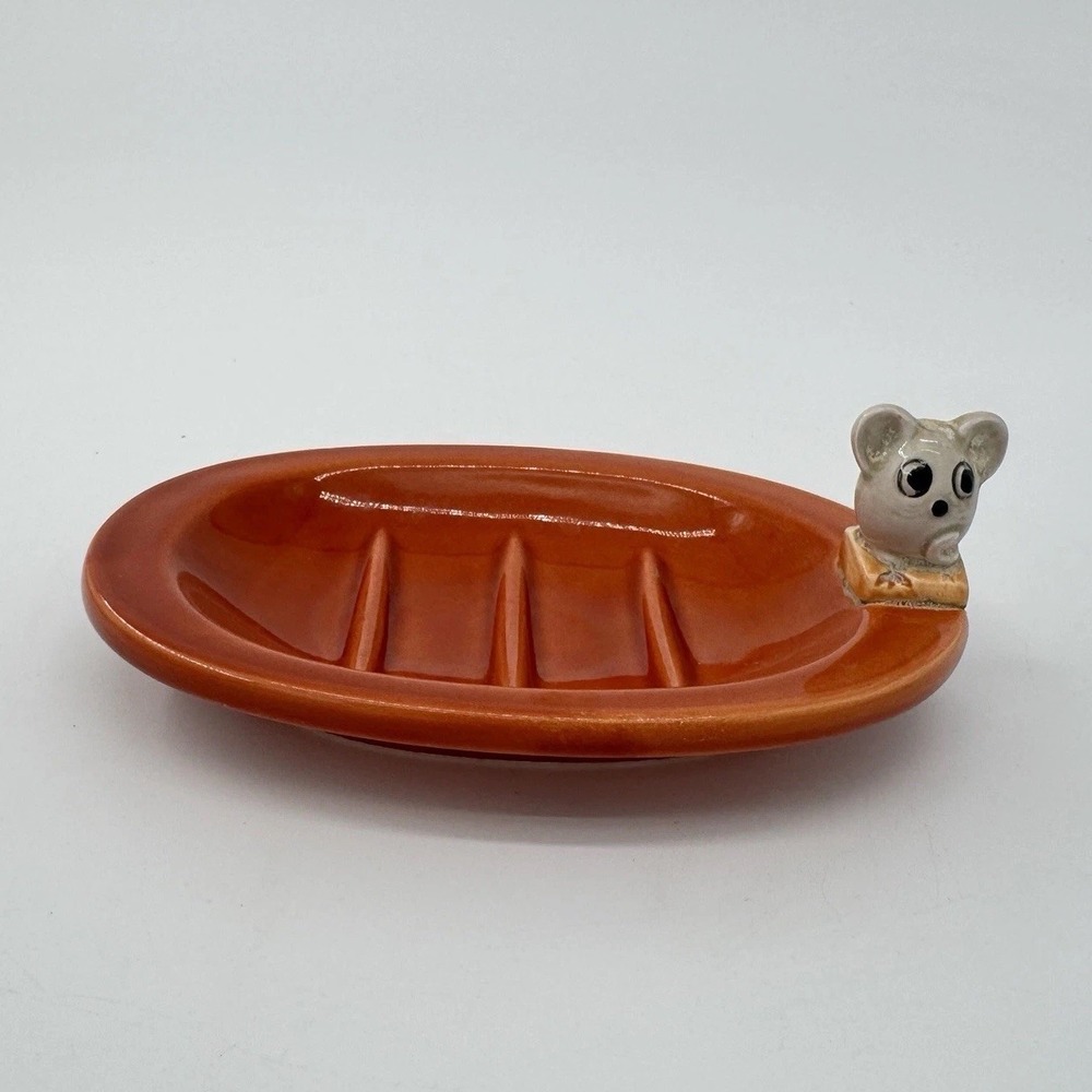 Vintage Carolina Critters Mouse Soap Dish Carolina Soap & Candle Makers Ceramic